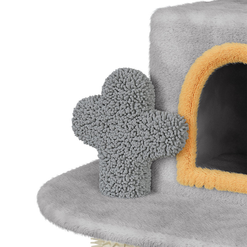 131cm H Cat Tree, Light Grey