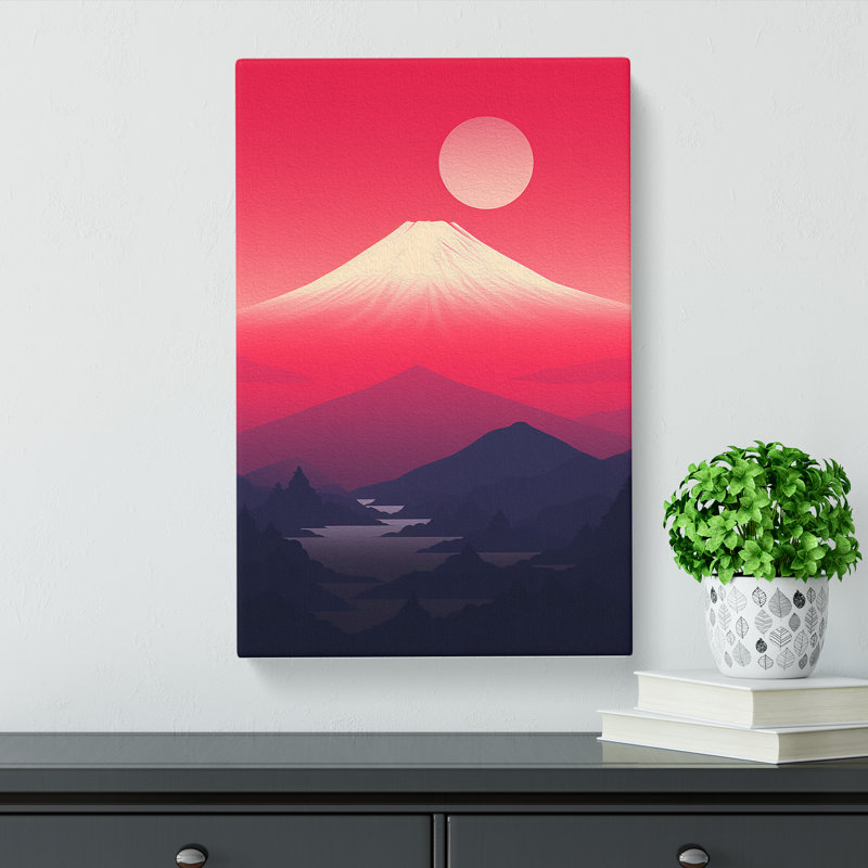 Mount Fuji Minimalism - No Frame Print, 76cm H x 50cm W x 3cm D