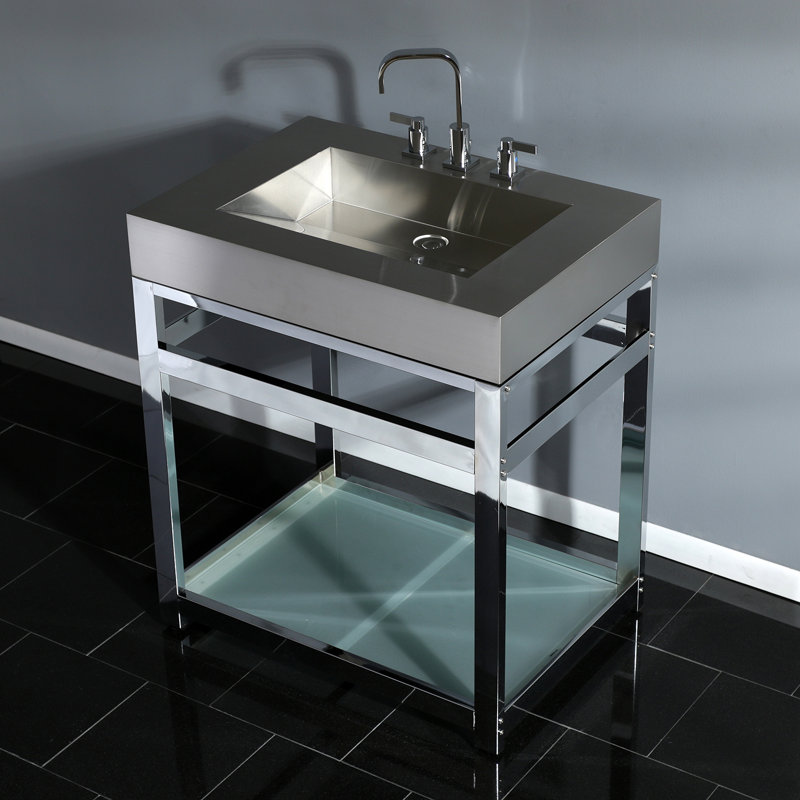 Fauceture 31" Single Bathroom Vanity, Polished Chrome