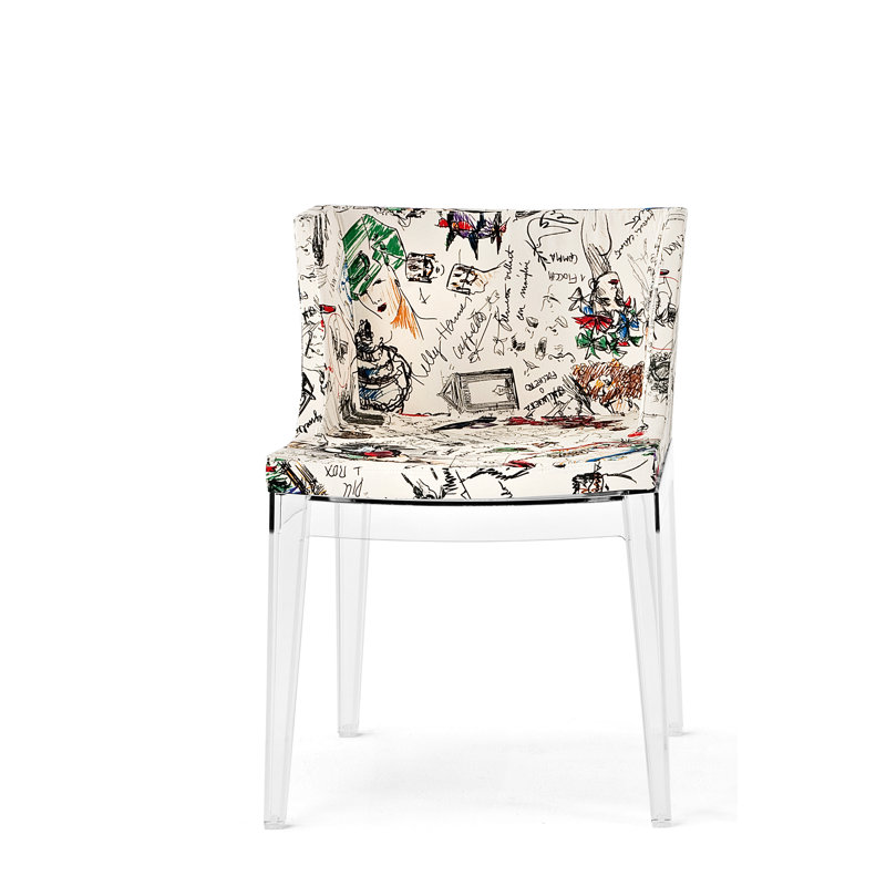 Mademoiselle Upholstered Armchair, Transparent, Sketches