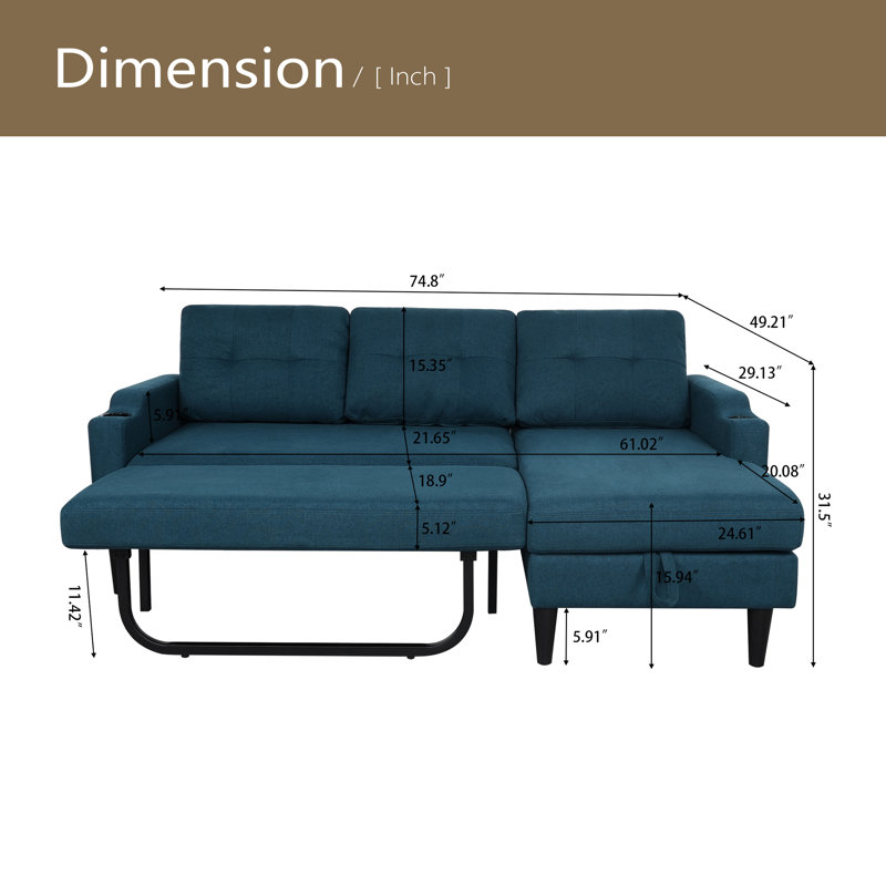 Sofa, Blue