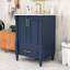 Meuble-lavabo avec pieds français sculptés, lavabo en céramique, tablette réglable et tiroir-1223100675