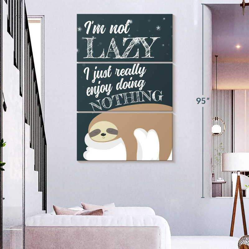 Tergel Funny Sloth, 65" H x 42" W