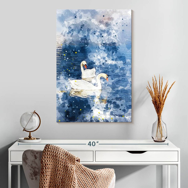 Brampt Swans Amour, 30" H x 20" W