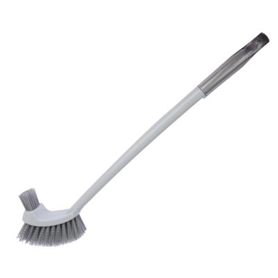 Plastic brush Toilet Bowl Brush And Holders With 2 Type Capability Brush-Rubber Brush And Slit Brush- Toilet Bowl Brush Clean Every Corner Of The Toilet