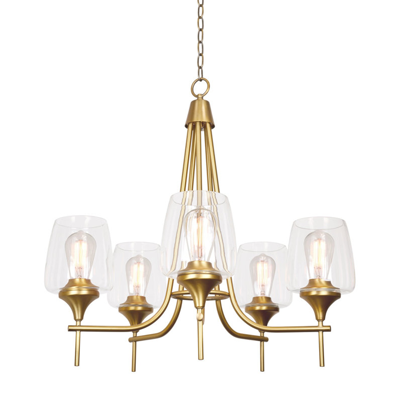 5 - Light Dimmable Empire Chandelier