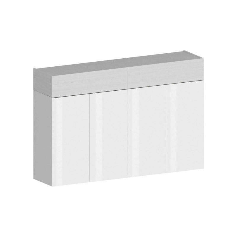15 Pair Shoe Storage Cabinet, White