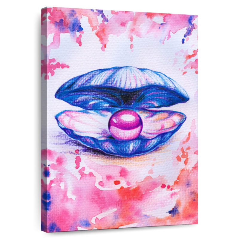 Brampt Oyster Watercolor, 51" H x 34" W