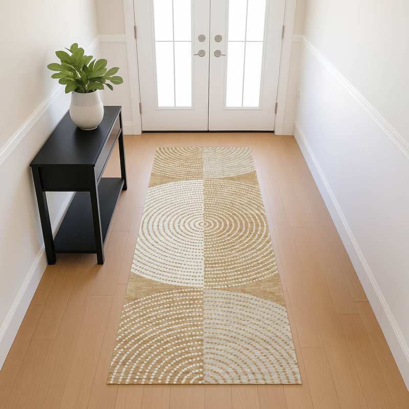 Machine Washable Indoor/Outdoor Jenning ACN2281 Geometric Rug, Runner 2'3" x 7'6"