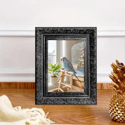 Cadre photo noir 3 pièces style Heritage pour photos et cadeaux de Noël 5 "x 7"