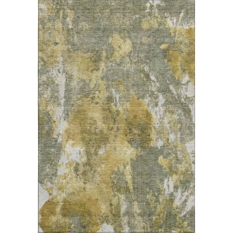 Premium Machine Washable Lubbers AMF1756 Modern Rug, Rectangle 10' x 14'