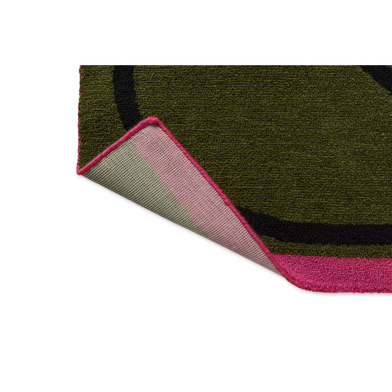 Linear Stem Hand Tufted Floral Area Rug, Rectangle 5'3" x 7'7"