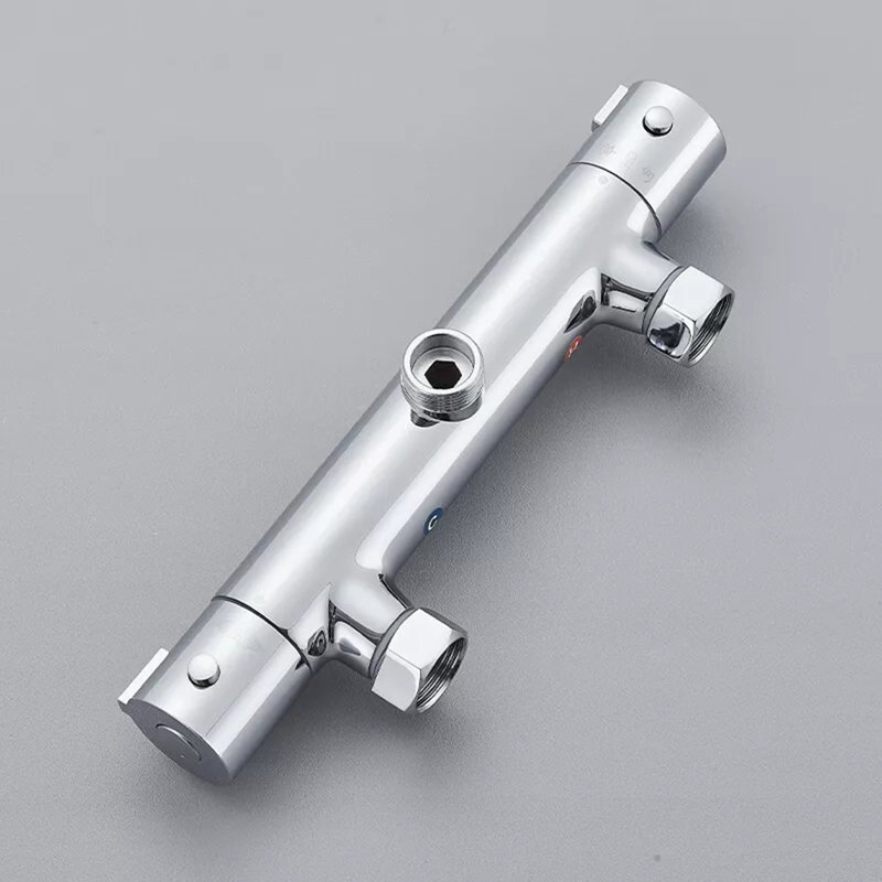 Aalin Thermostatic Expose Mixer Rigid Riser Wall Mounted Complete Shower System