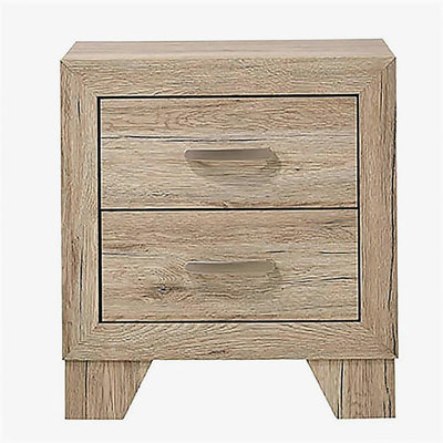 Table de chevet 2 tiroirs Natural