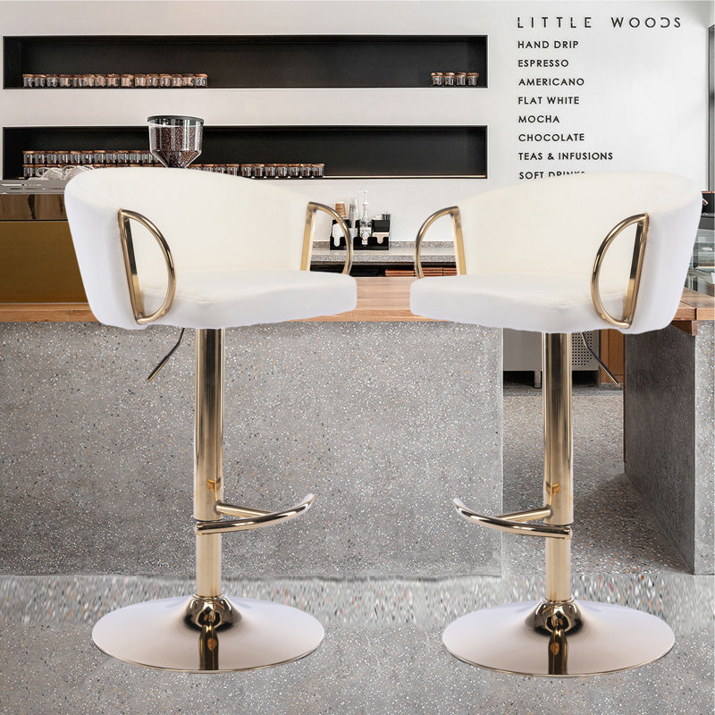 Tabouret de bar Phalynn, Ivoire