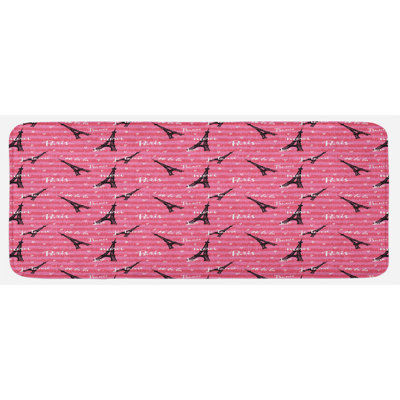 Tapis de cuisine inspiré de la Saint-Valentin avec France Paris Paris