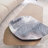 Modern Irregular Alexis Marble Top Coffee Table with 360° Swivel Top – Sculptural Metal Base in Brass Finish