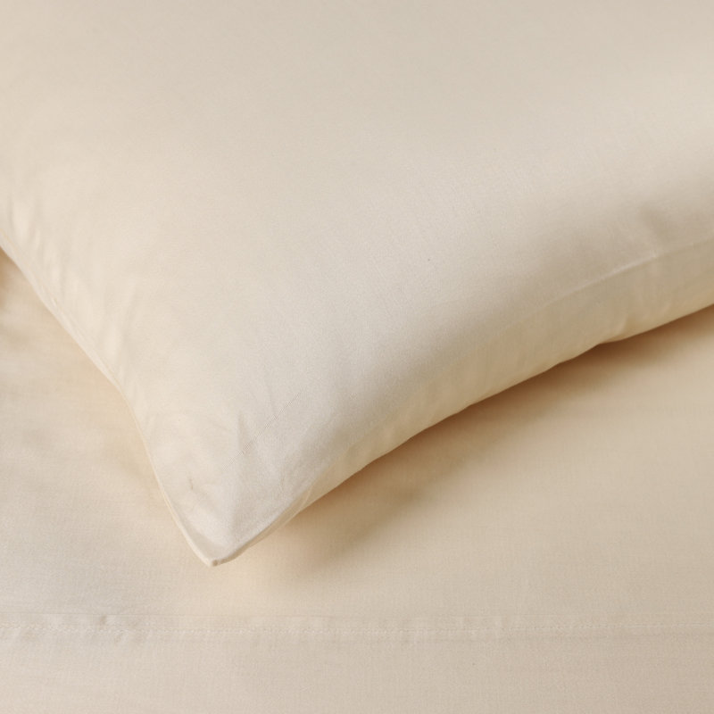Ensemble de draps 300 po, Ivoire ivoire, Ensemble de draps pour très grand lit divisé + 2