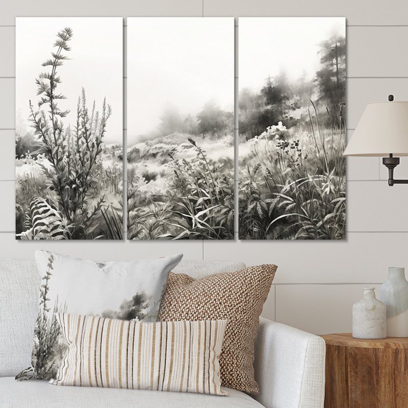 Traditional Plants & Flowers Wall Decor on Metal