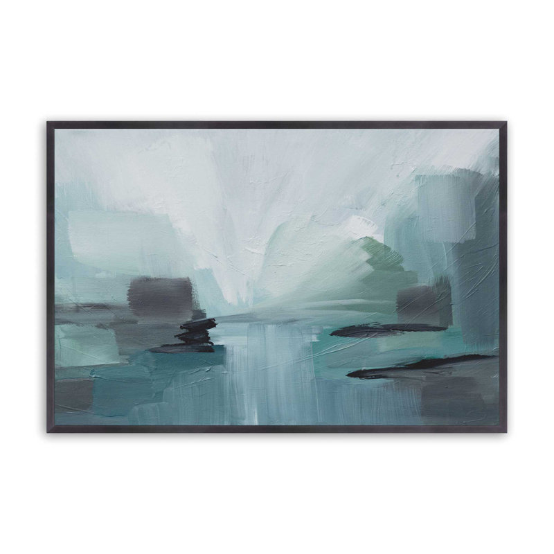 «Where the Water plombs I print», H 12,25 po x l 15,25 po, Zinc patiné