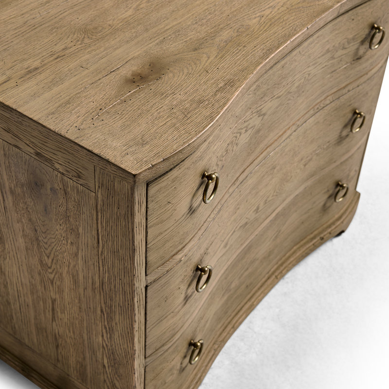 Echo Canyon 3 - Drawer Solid Wood Nightstand