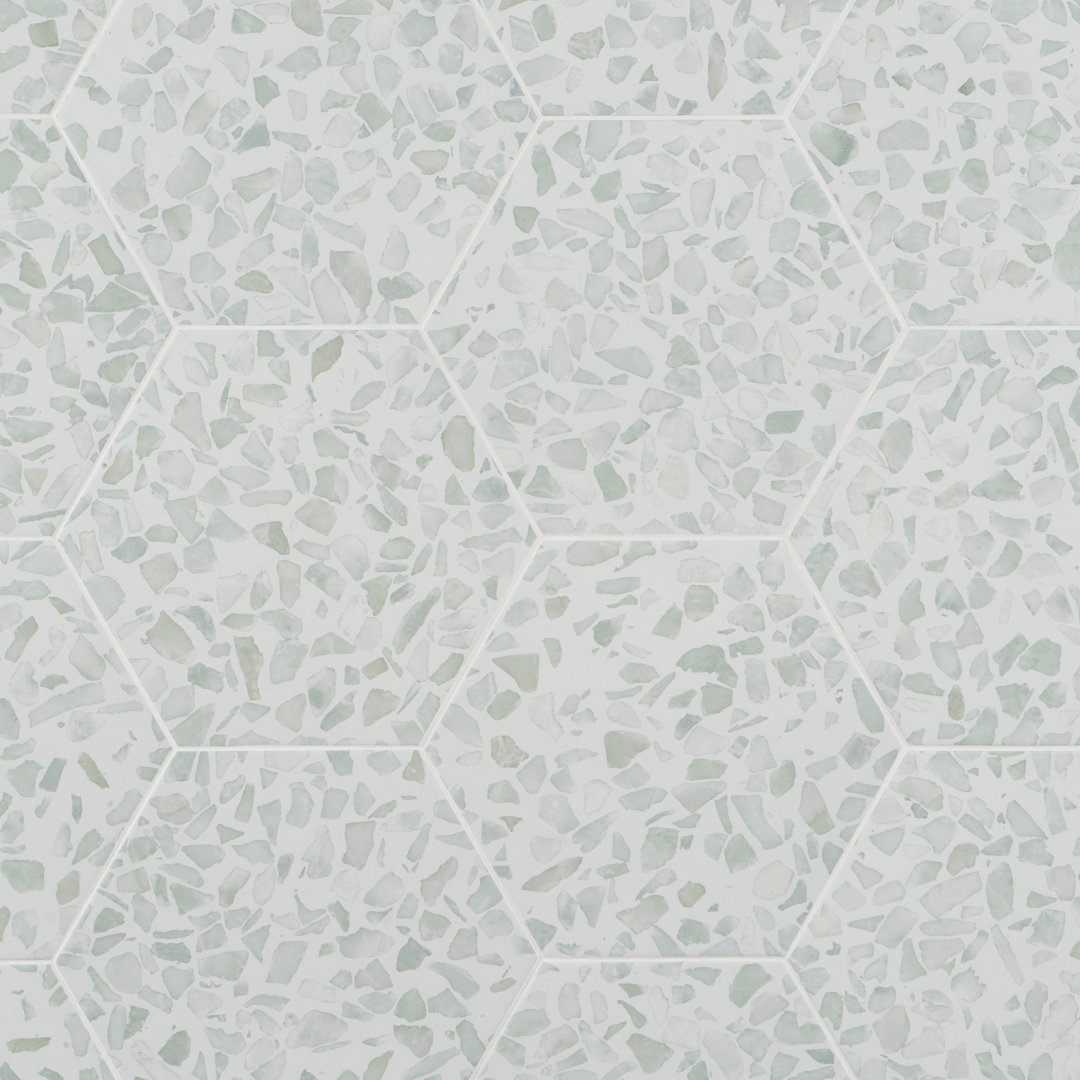 Jurassic Hex 9" Terrazzo Look Porcelain Floor & Wall Tile (8.07 Sq. Ft. / Case) Bond Tile 
