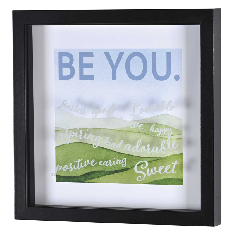Art mural encadré Be You 10 x 10