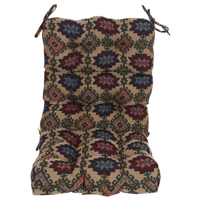 Tapestry Tufted Seat/Back Chair Cushion by Winston Porter