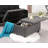 35.5" Square Ottoman Coffee Table with Large Storage-403589396