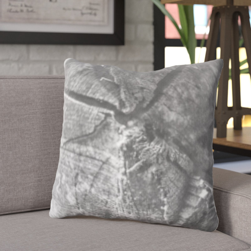 Delvalle Microsuede Reversible Throw Pillow