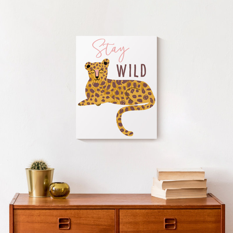 Art sur toile Stay Wild, H 14 po x l 11 po x P 1,25 po