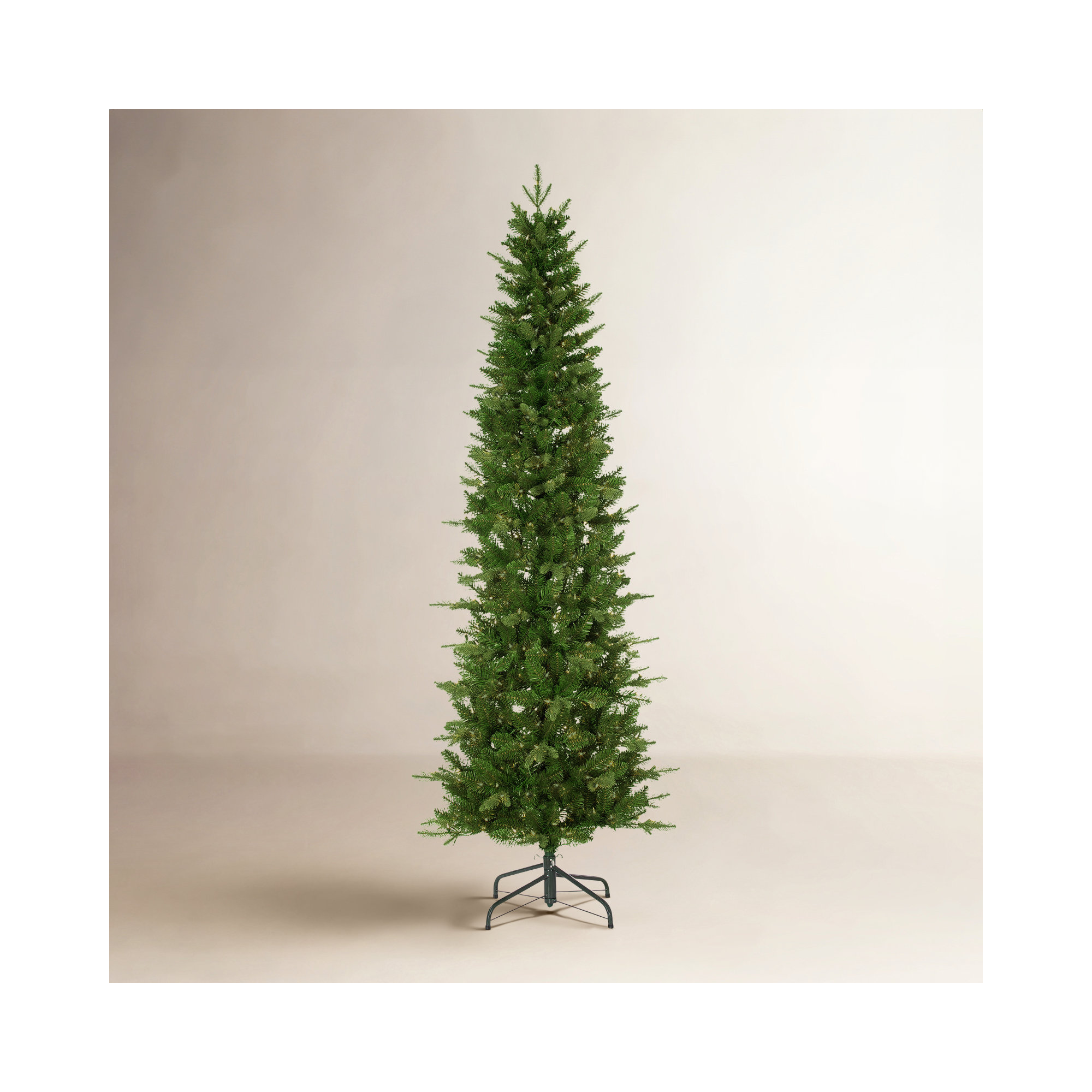 Lighted Artificial Spruce Christmas Tree, 7.5'