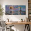Art mural sur toile, "Phare et lune brillante"-231088624