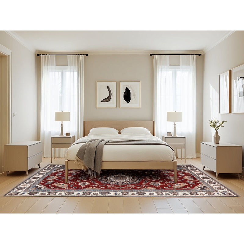 Tapis brun lavable à la machine, Rectangle de 5 pi x 8 pi