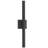 24 Inches Outdoor Linear Wall Sconce Led Cylinder Aluminium Glass Black Dimmable-496838195