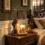 Lampe rustique en cire d'ours rustique