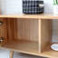 Meuble télé extensible en chêne blanc