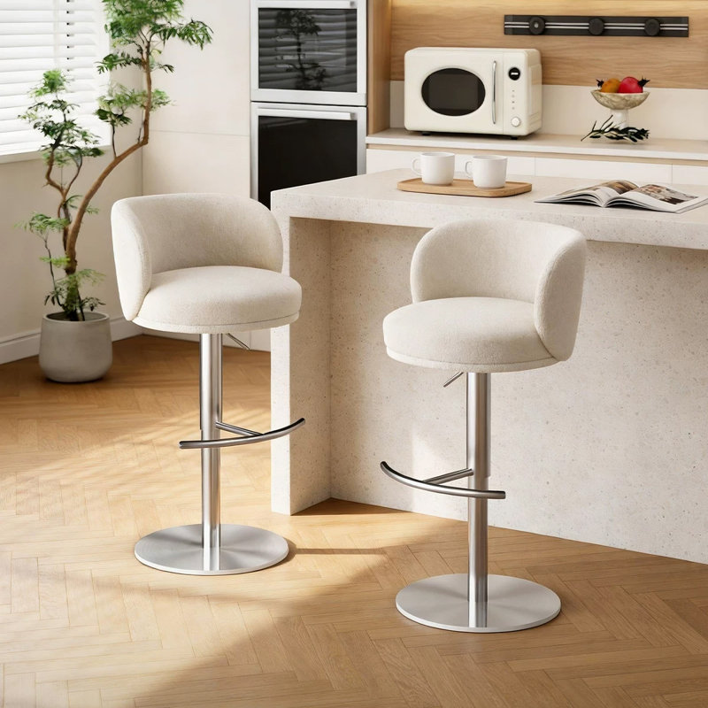 Chaise d'appoint blanche à dossier solide (ensemble de 2), Blanc