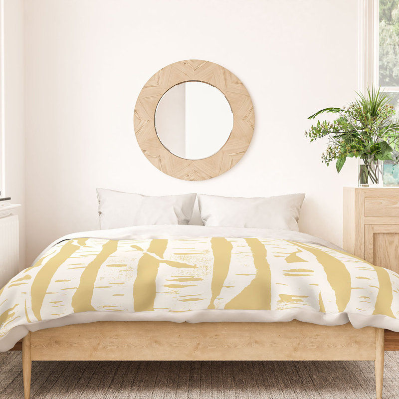Polyester Striped Duvet Cover Set, King Duvet Cover + 2 King Shams