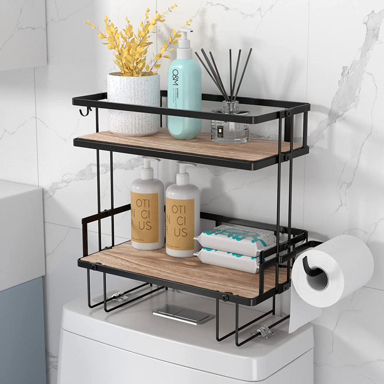 Pyala Metal Wall Mounted Bathroom Shelves 17 Stories Finish: Brown