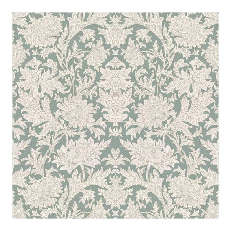 Peel & Stick Damask Border, 120" L x 120" W