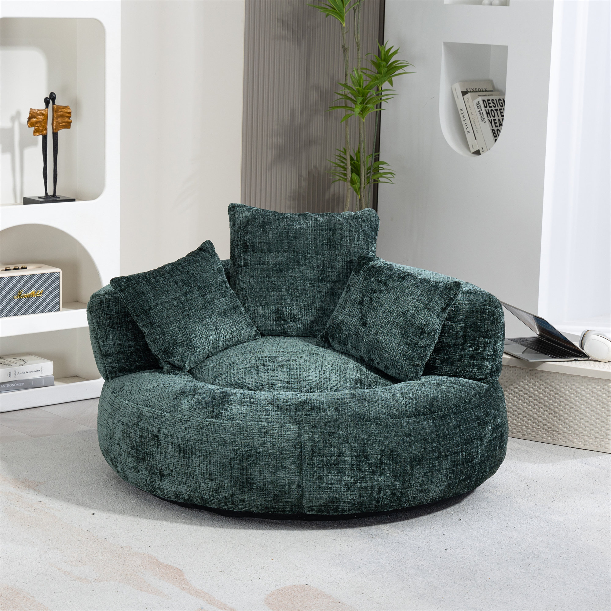 Wrought Studio Bean Bag Chair Lazy Sofa Durable Comfort Lounger High