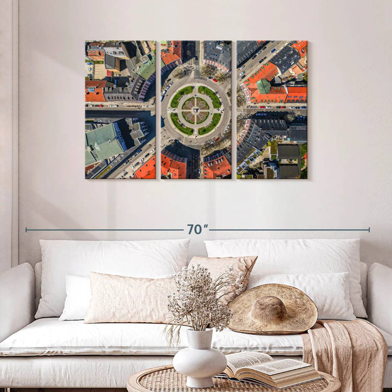 Gartnerplatz Aerial View, 28" H x 45" W