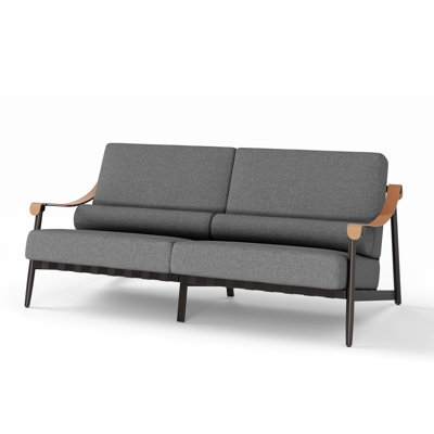 Metal Outdoor Patio Sofa With Cushions