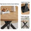 Table de salle à manger de cuisine moderne de 45,3 po l avec chaise de salle à manger h 32,4 po-273537500