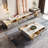 Simple Rock Slab TV Storage Cabinet Coffee Table