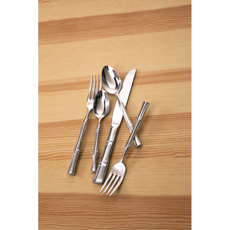 Royal Pacific 5 Piece 18/10 Stainless Steel Flatware Set, Service for 1