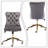 Cutburth Height Adjustable and 360° Swivel Velvet Office Chair with Wheels-913136563