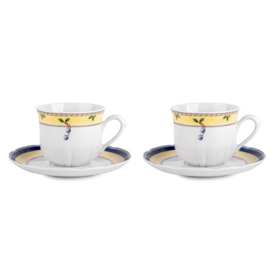 Tasse à thé en porcelaine avec soucoupe Henrietta Carlsbad
