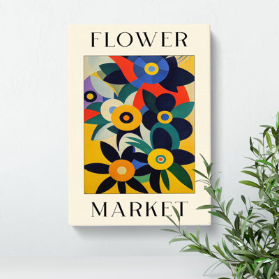 XMKTMKT-626 The Retro Flower Market Exhibition No.9 - Wrapped Canvas Print